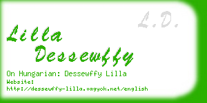 lilla dessewffy business card